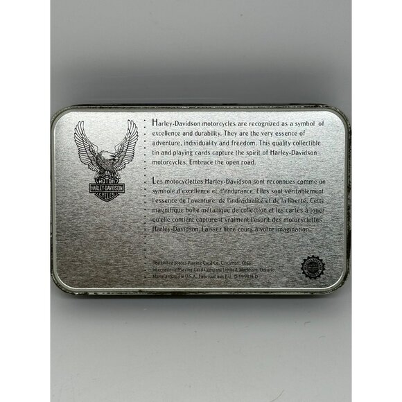 Harley-Davidson 2 Deck Playing Cards Set in Motorcycle Tin | Orange & Black - Picture 7 of 10